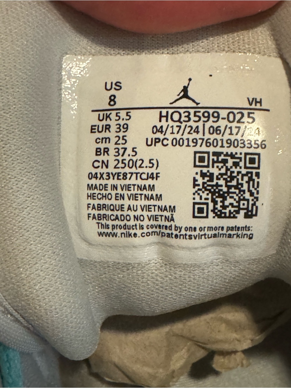(WMNS) Air Jordan 1 Low SE 'Polaroid' size 8 brand new with box with 2 set laces - Picture 7 of 16